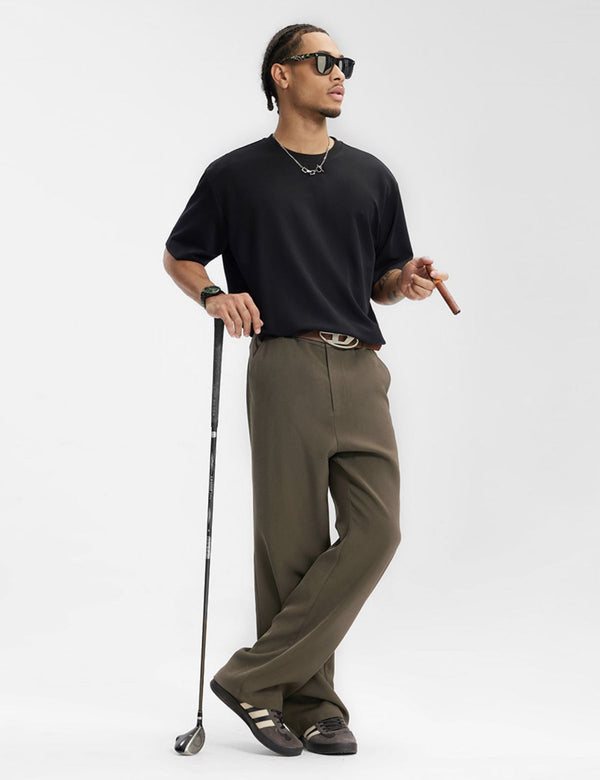 Fullneat Vintage Solid Work Pants - Deep Brown