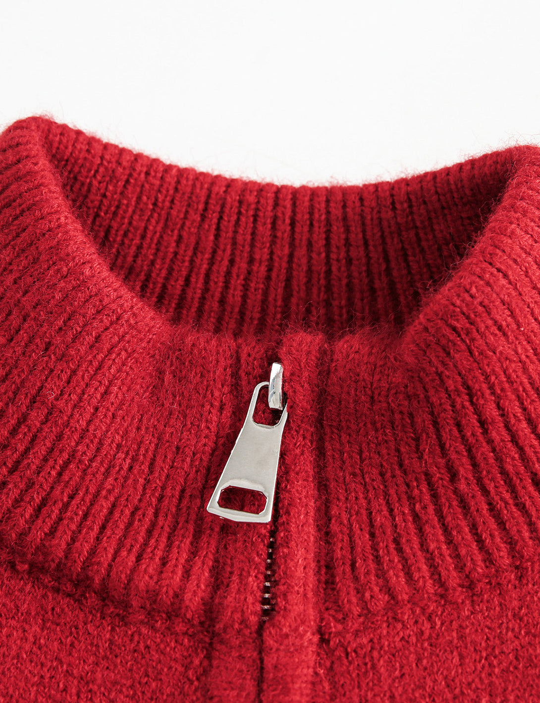 Fullneat Red Fair Isle Sweater - Details