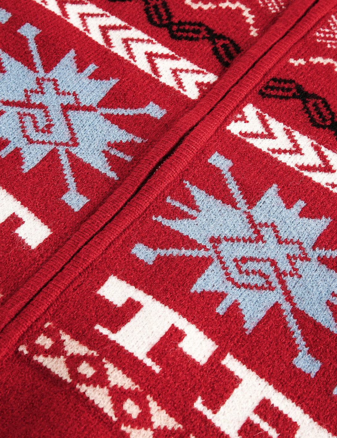 Fullneat Red Fair Isle Sweater - Details