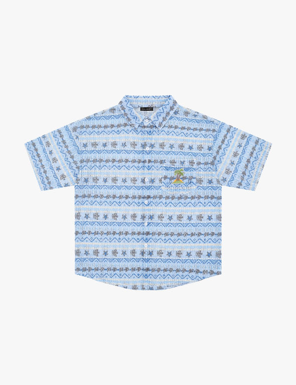 Fullneat Vintage Coconut Tree Shirt - Blue