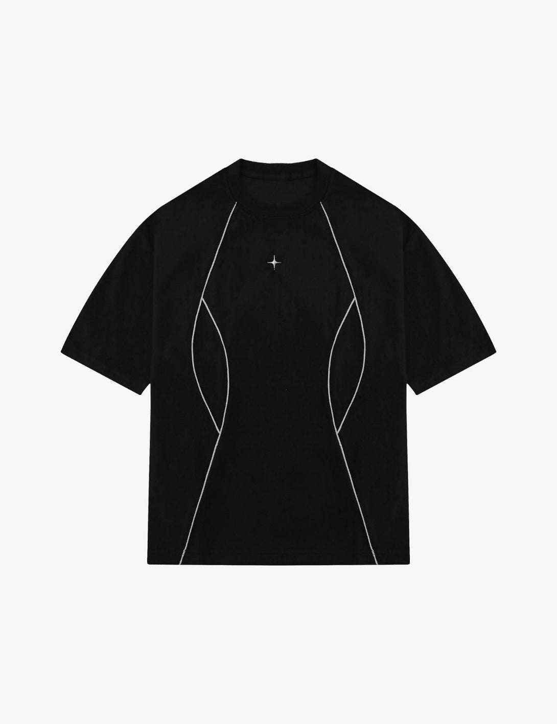 Fullneat Line Sports Graphic Tees - Black Front