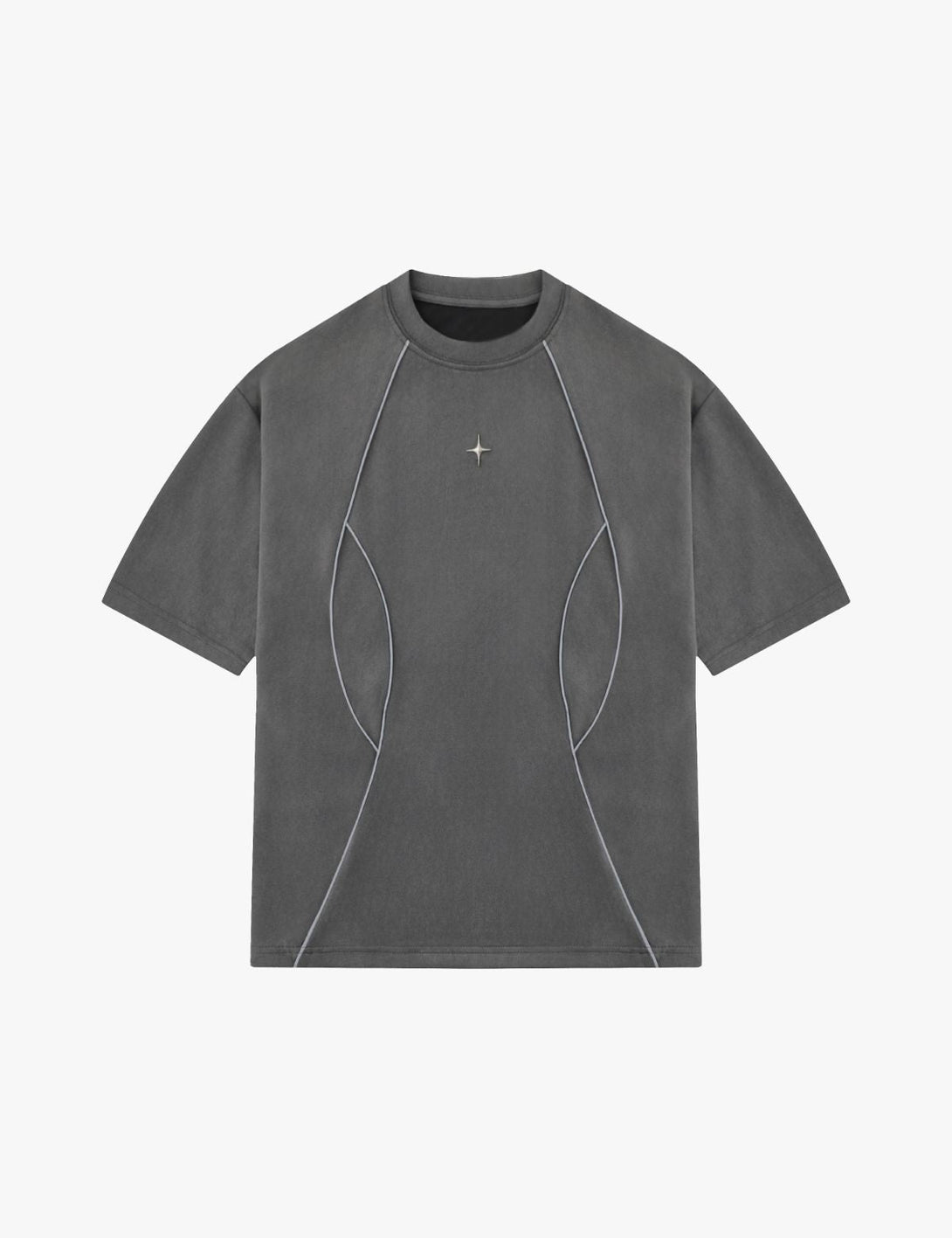 Fullneat Line Sports Graphic Tees - Grey Front