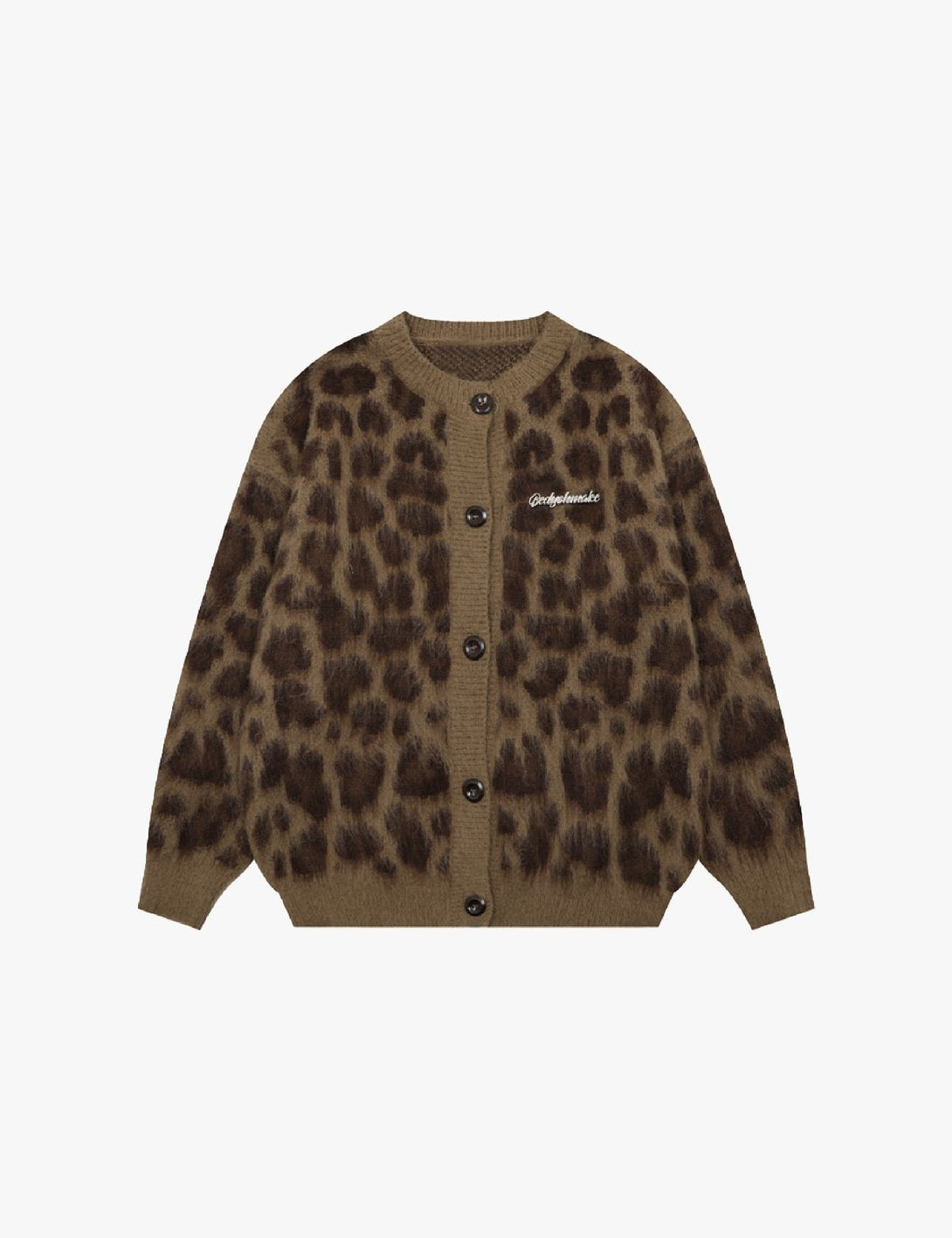 Fullneat Leopard Print Cardigan Sweaters Fullneat