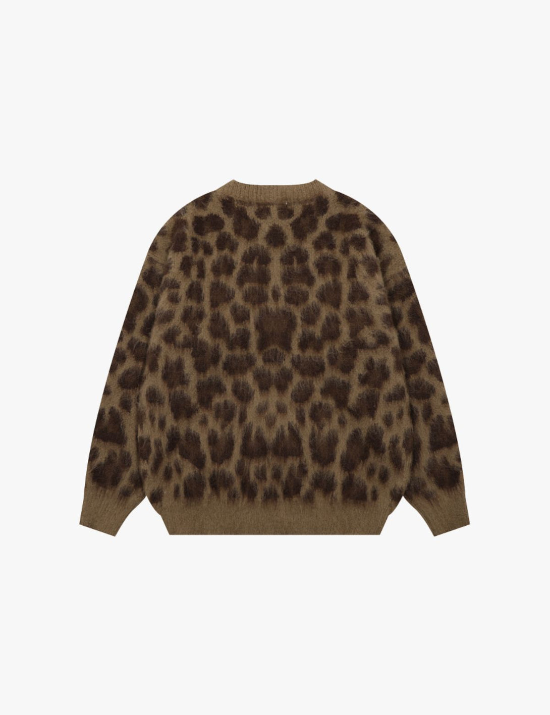 Fullneat Leopard Print Cardigan Sweaters Fullneat