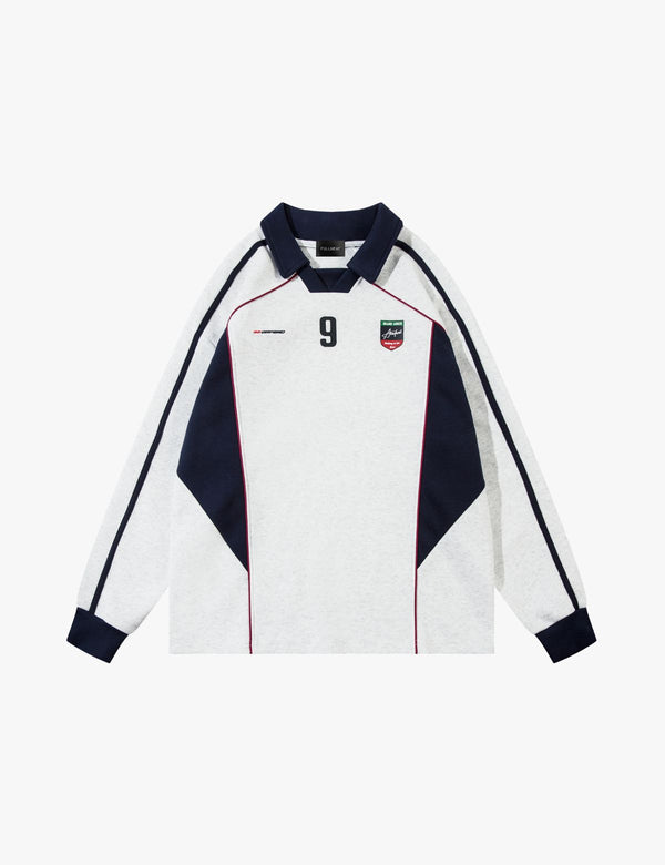 Fullneat Team 9 Long Sleeve Graphic Tees - White