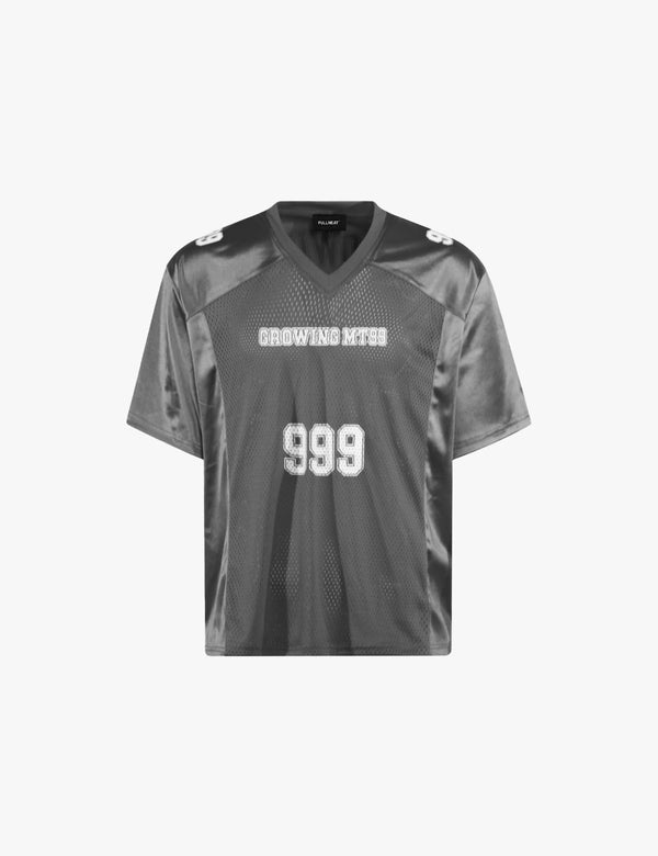 Fullneat 999 V-Neck Football Jersey - Grey Front