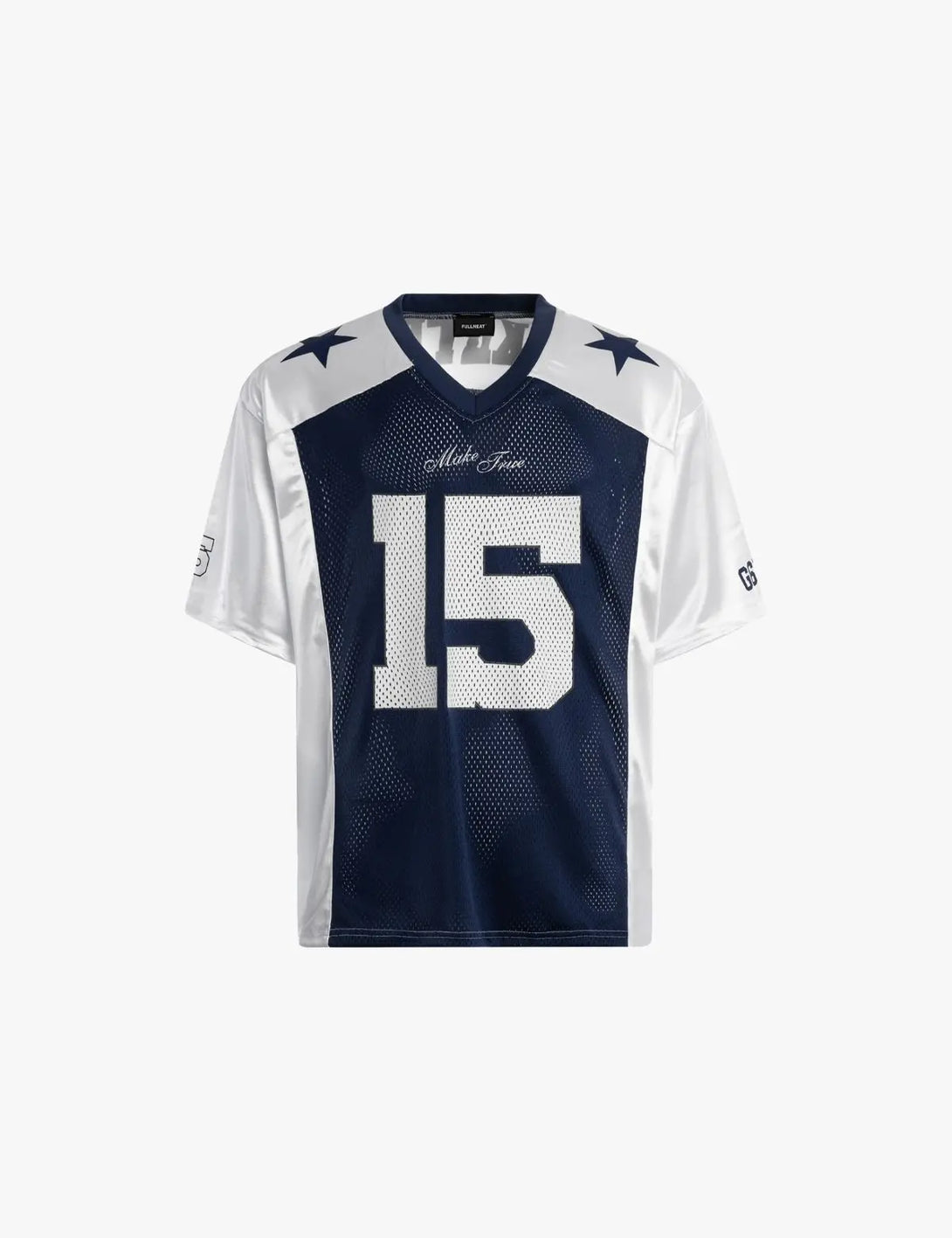 Fullneat 15 V-Neck Football Jersey - Blue Front