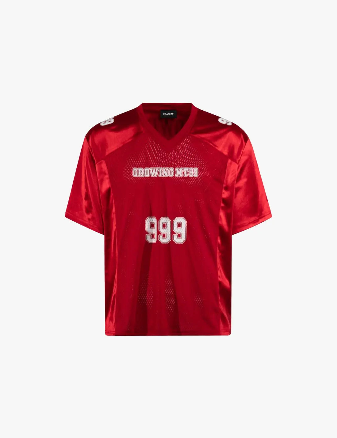 Fullneat 999 V-Neck Football Jersey - Red Back Front