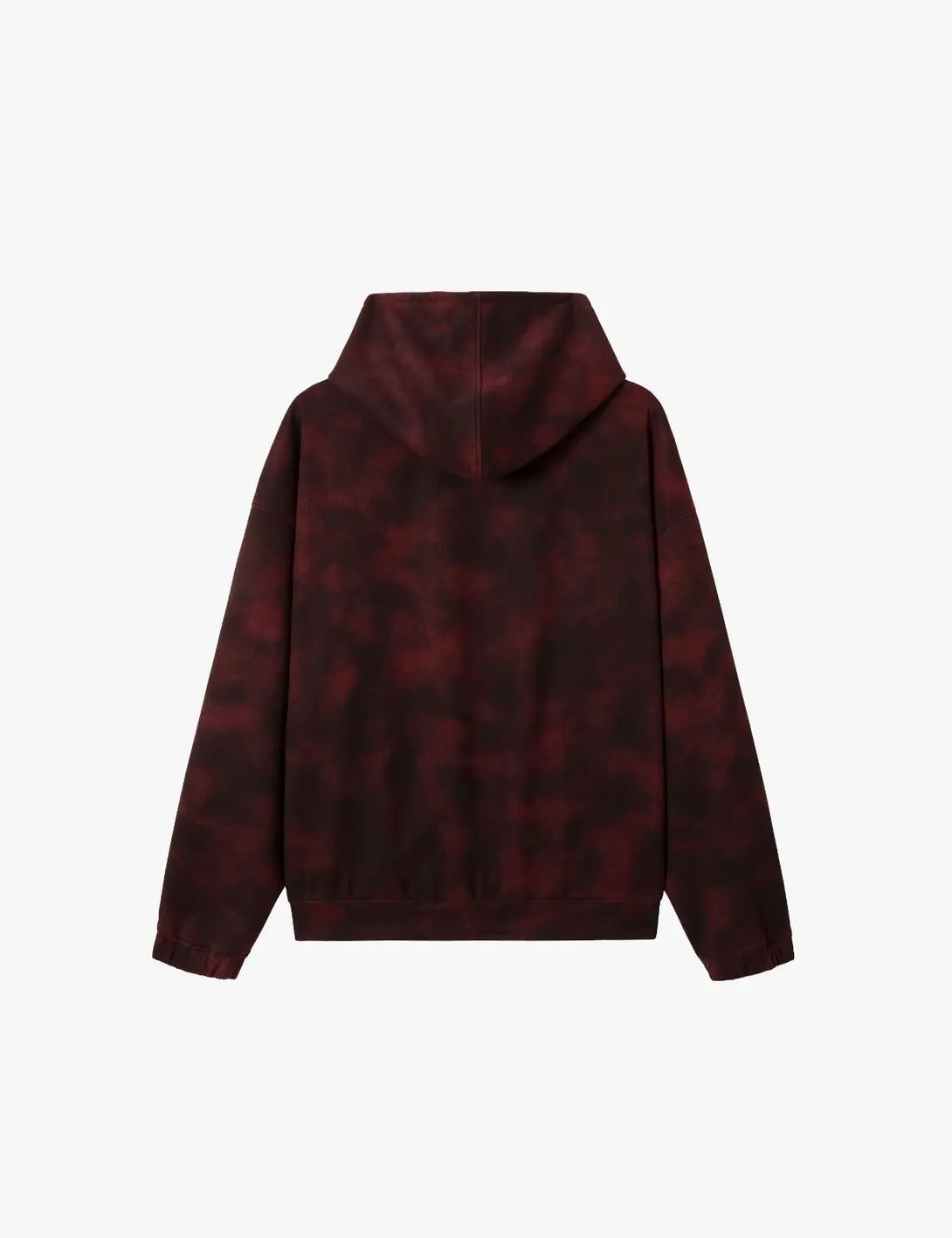 Fullneat Badge Embroidery Letter Tie-Dye Hoodie 