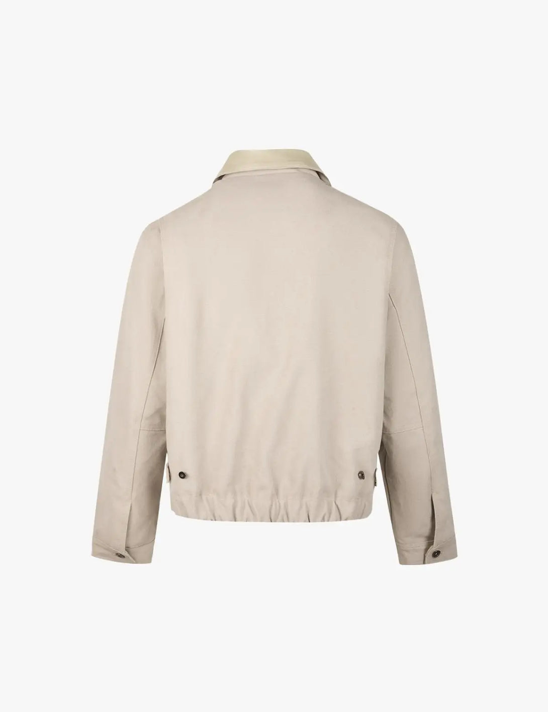 Fullneat Classic Faux Leather Collar Jacket 