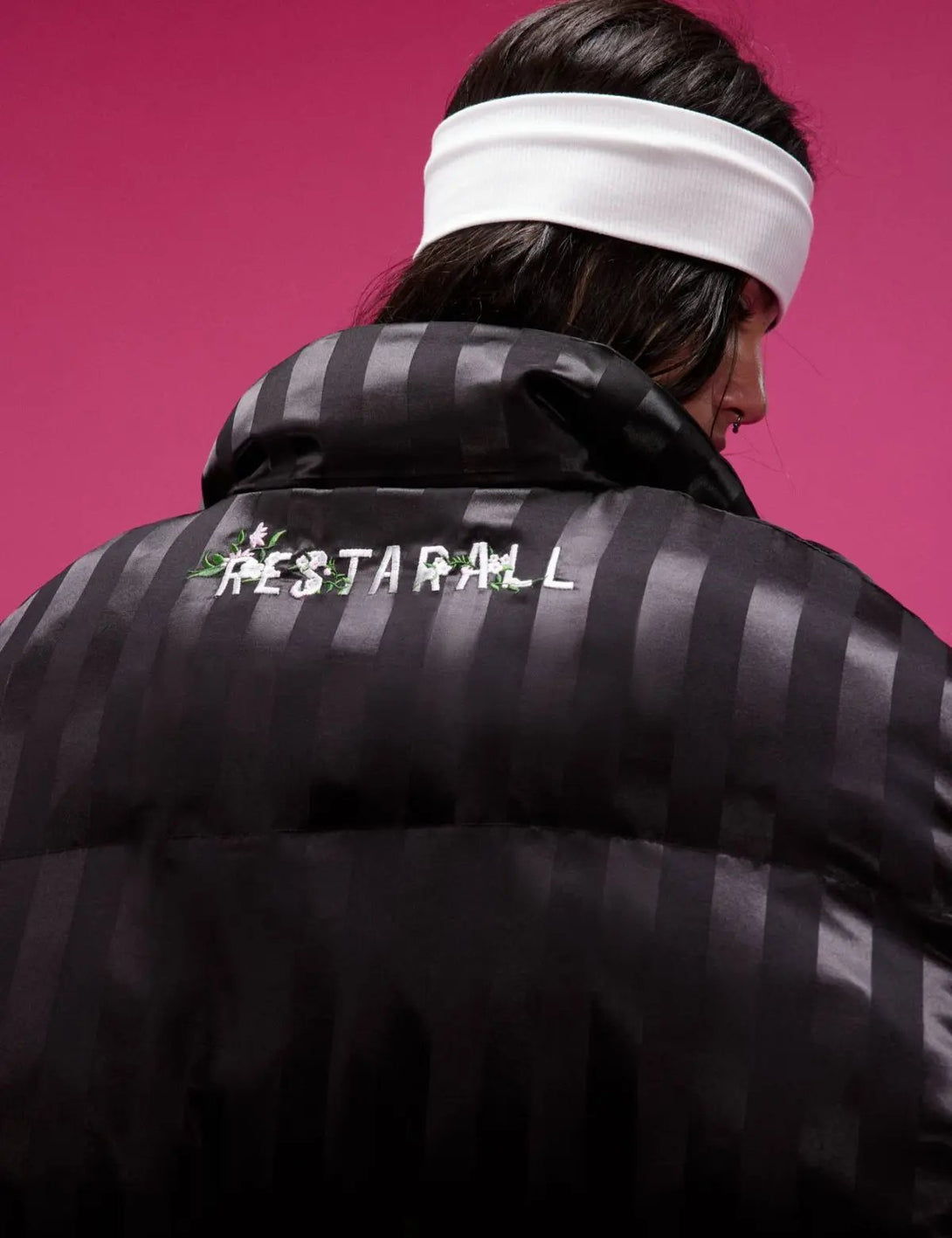 Fullneat Embroidered 03 Floral Puffer Jacket 