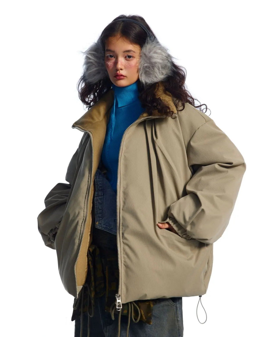 Fullneat Essential High Collar Puffer Jacket 