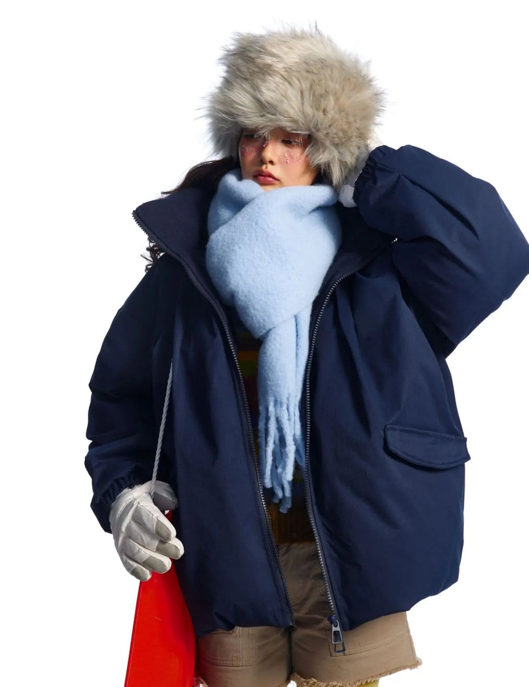 Fullneat Essential High Collar Puffer Jacket 