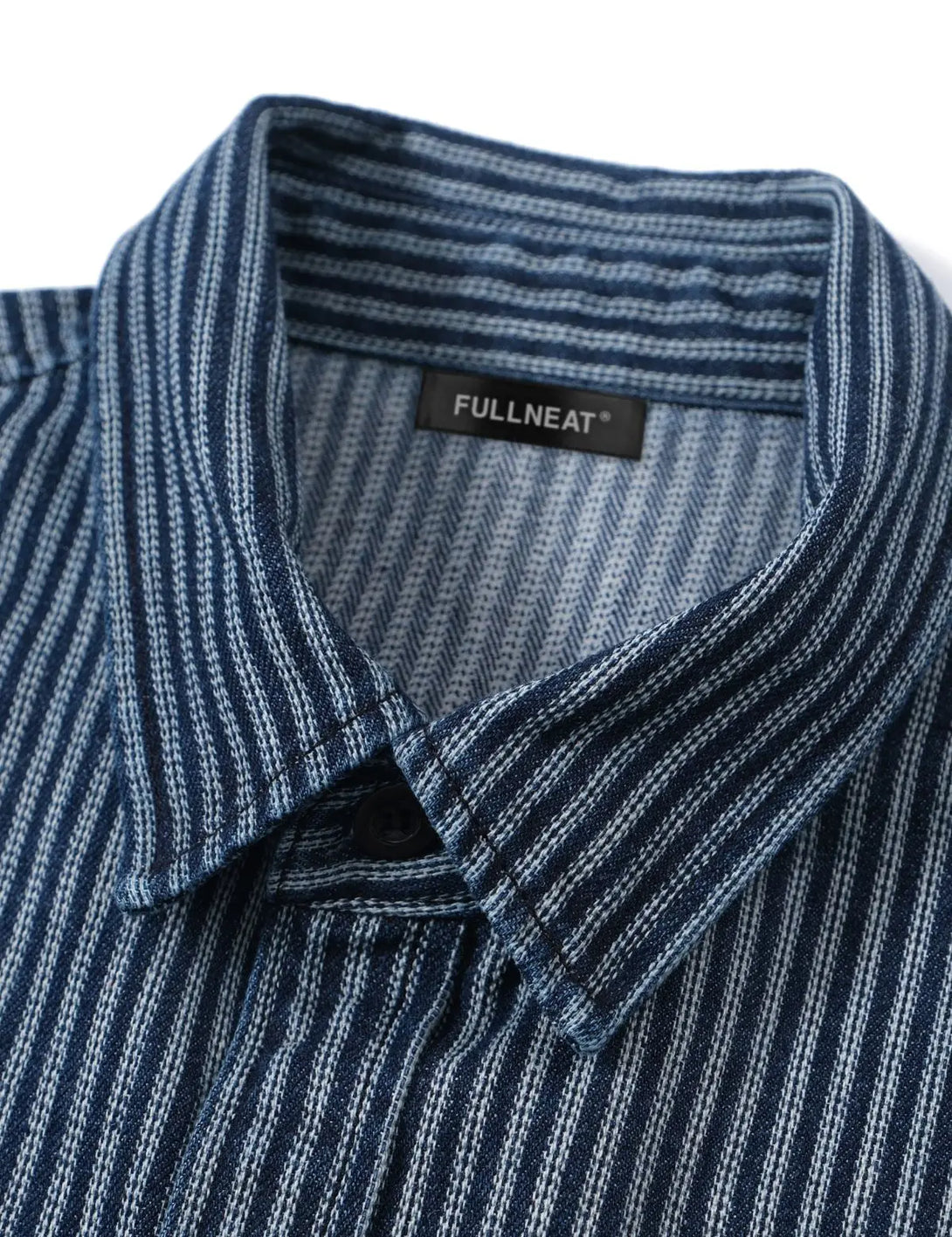 Fullneat Essential Striped Casual Long Sleeve Shirt - Details