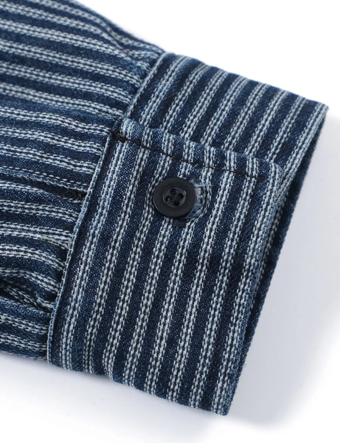Fullneat Essential Striped Casual Long Sleeve Shirt - Details