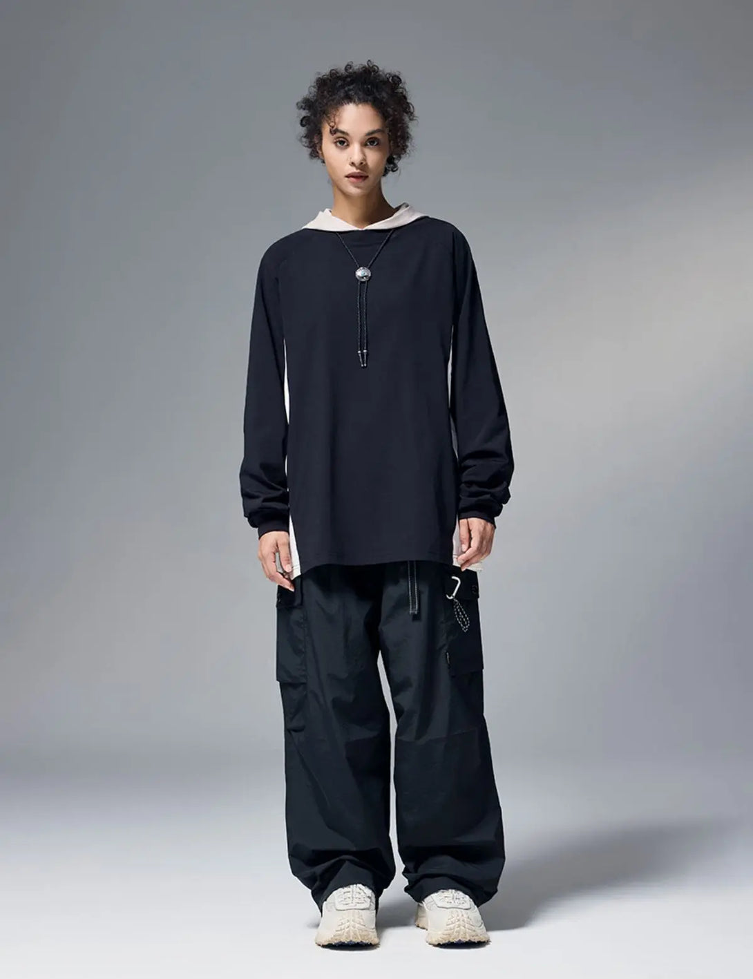 Fullneat Essentials Long Sleeve Tee - Black Model Shown