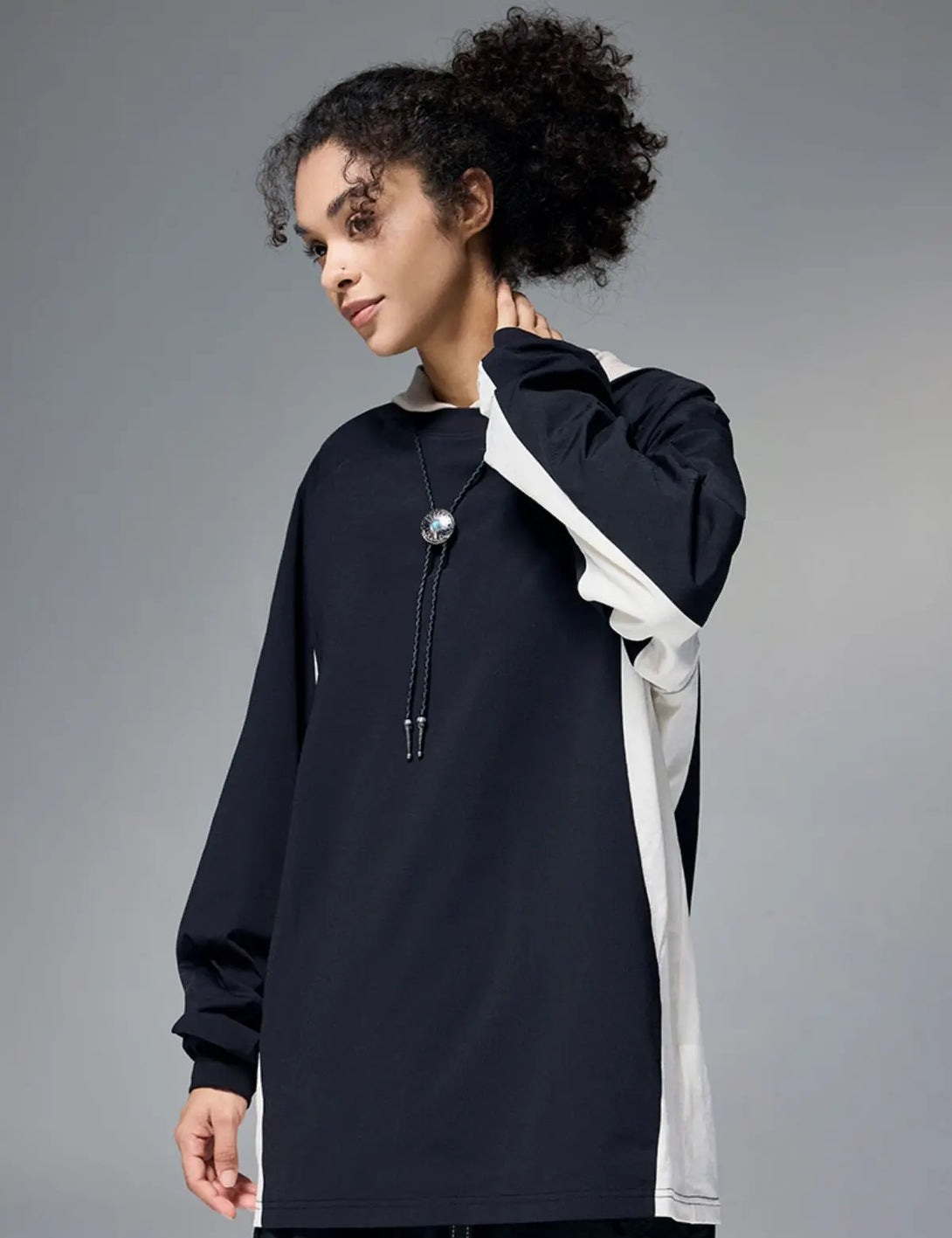 Fullneat Essentials Long Sleeve Tee - Black Model Shown