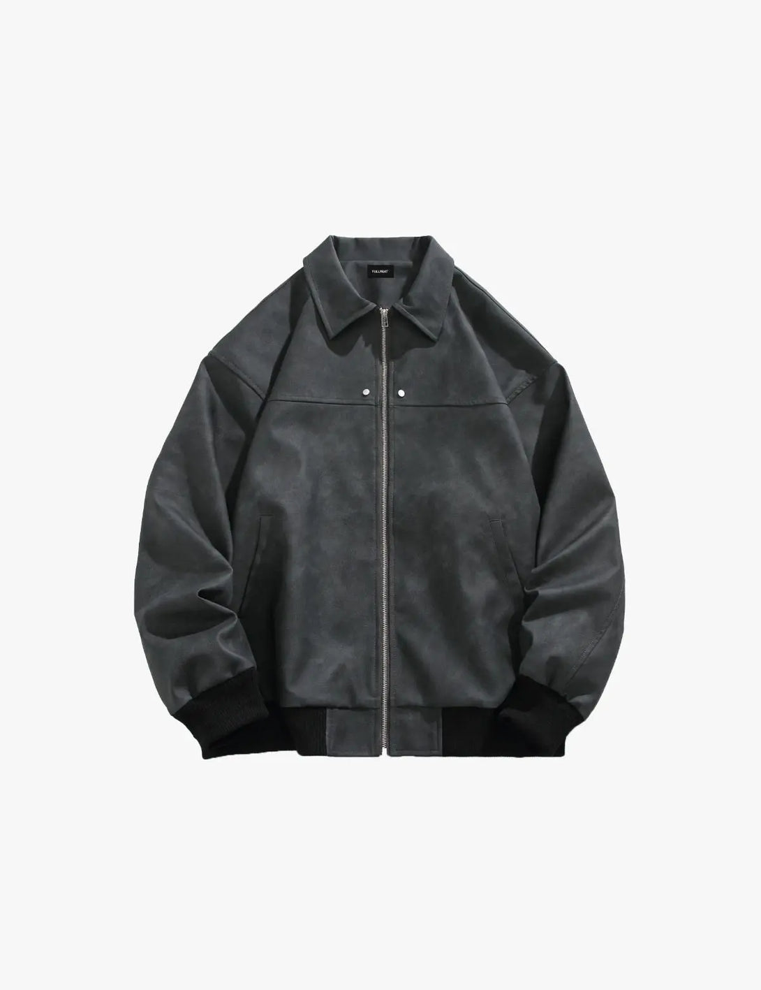 Fullneat Faux Leather Bomber Jacket 