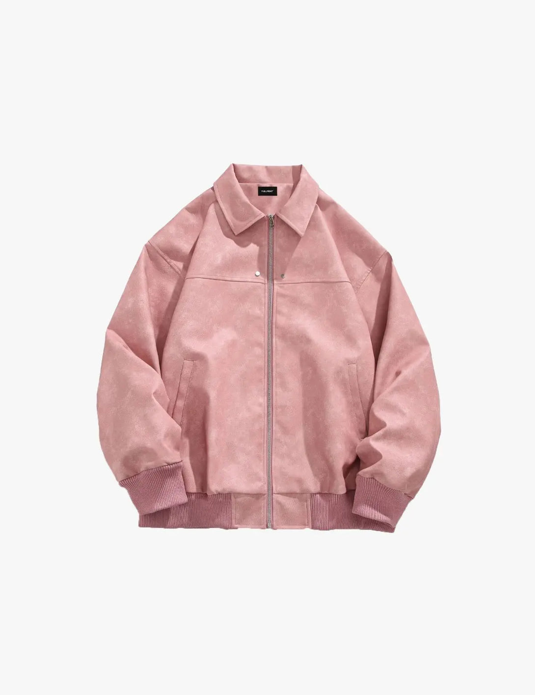 Fullneat Faux Leather Bomber Jacket 