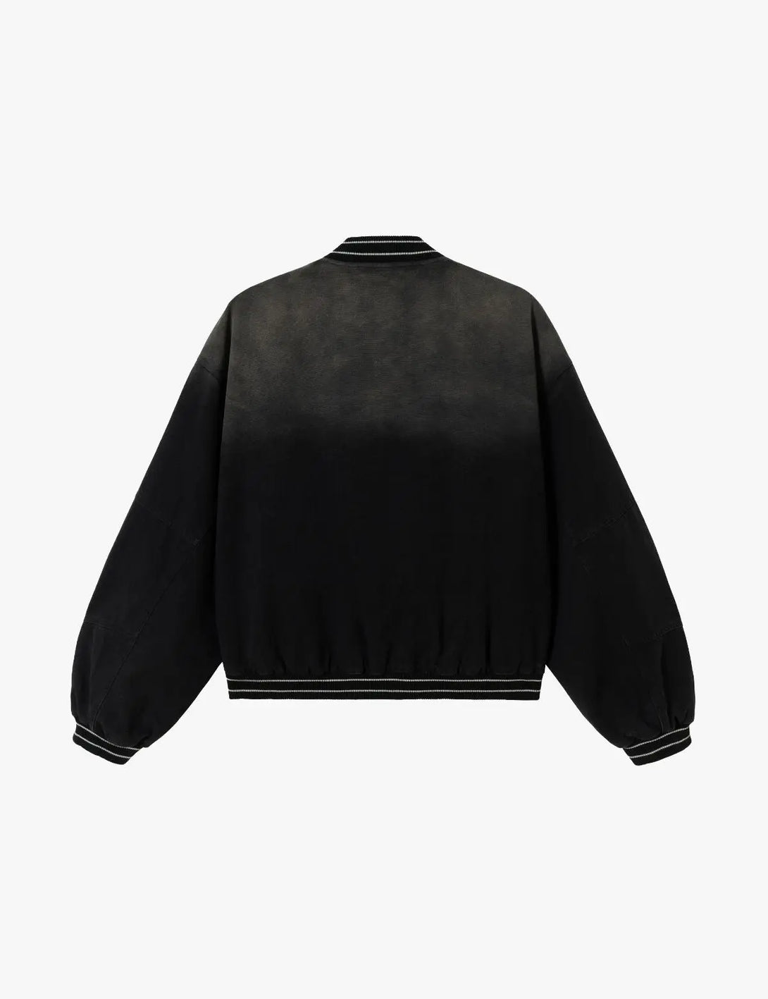 Fullneat Gradient Bleach Utility Varsity Jacket
