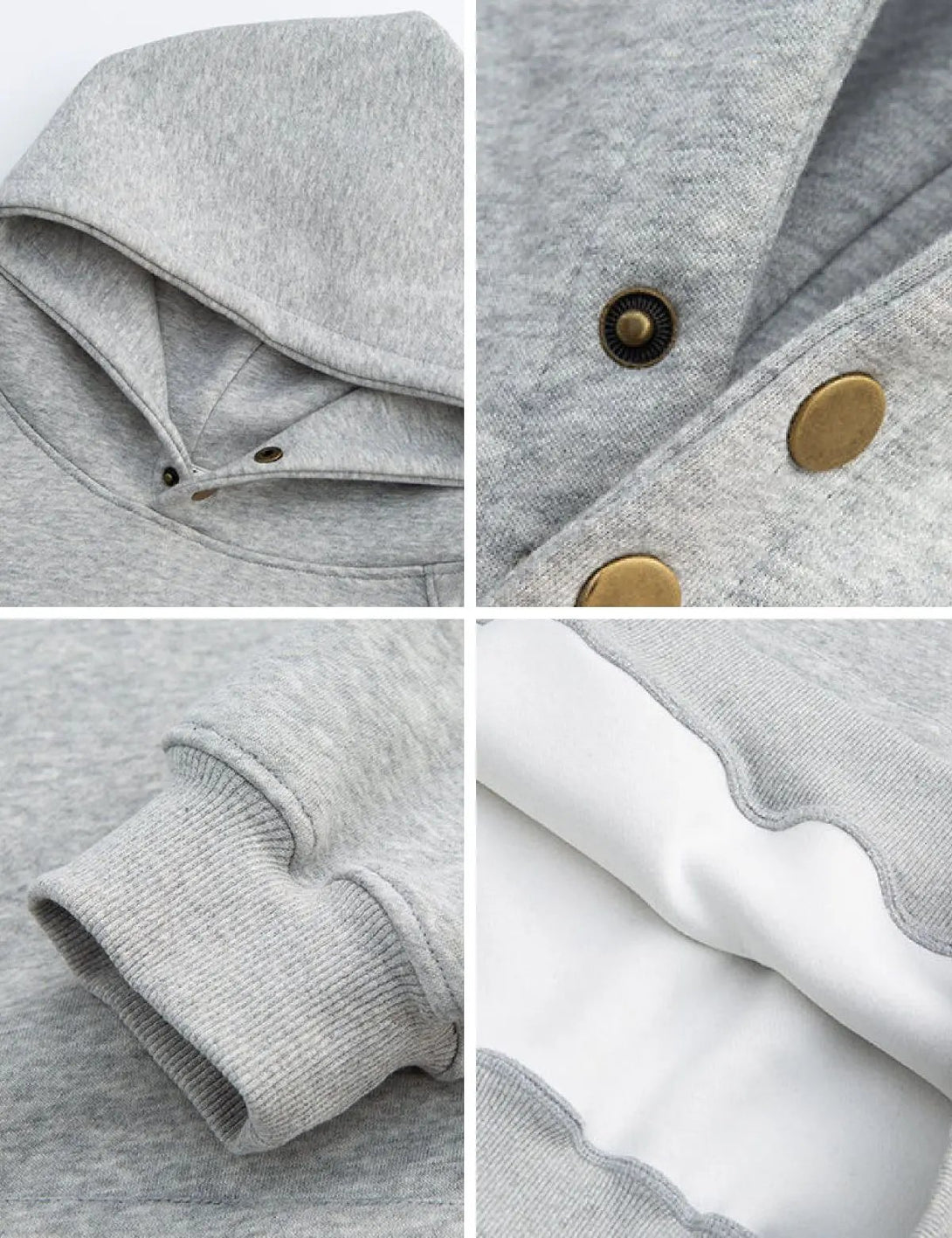 Fullneat Heavyweight Snap Button Hoodie 