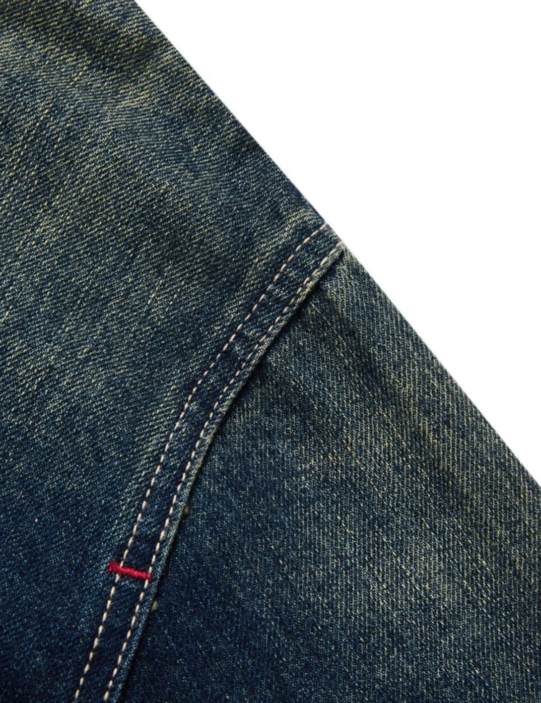 Fullneat High Collar Vintage Denim Jacket 