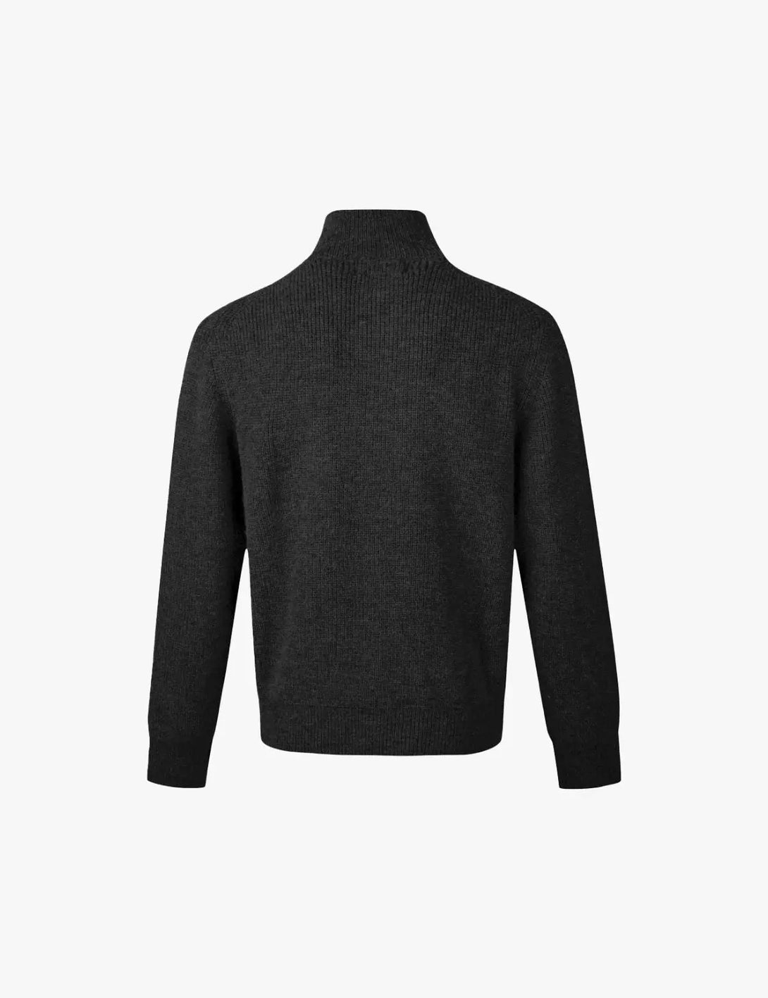 Fullneat High Neck Half Zip Knit Sweater 