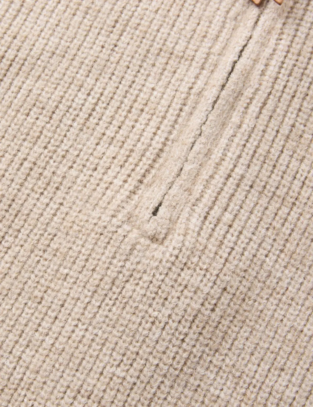 Fullneat High Neck Half Zip Knit Sweater 
