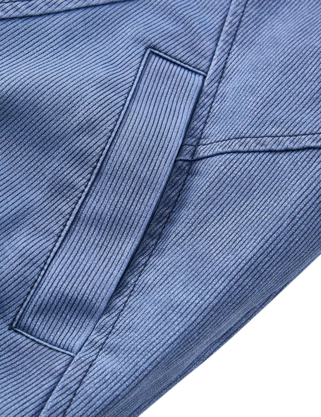 Fullneat High Neck Vintage Washed Utility Jacket 