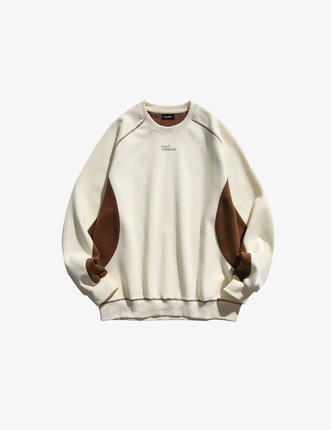 Fullneat Letter Graphic Long Sleeve T Shirt - Off White