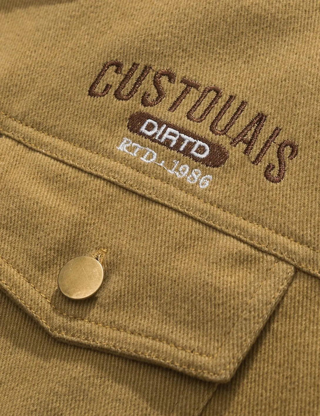 Fullneat Letter Graphic Vintage Jackets - Details