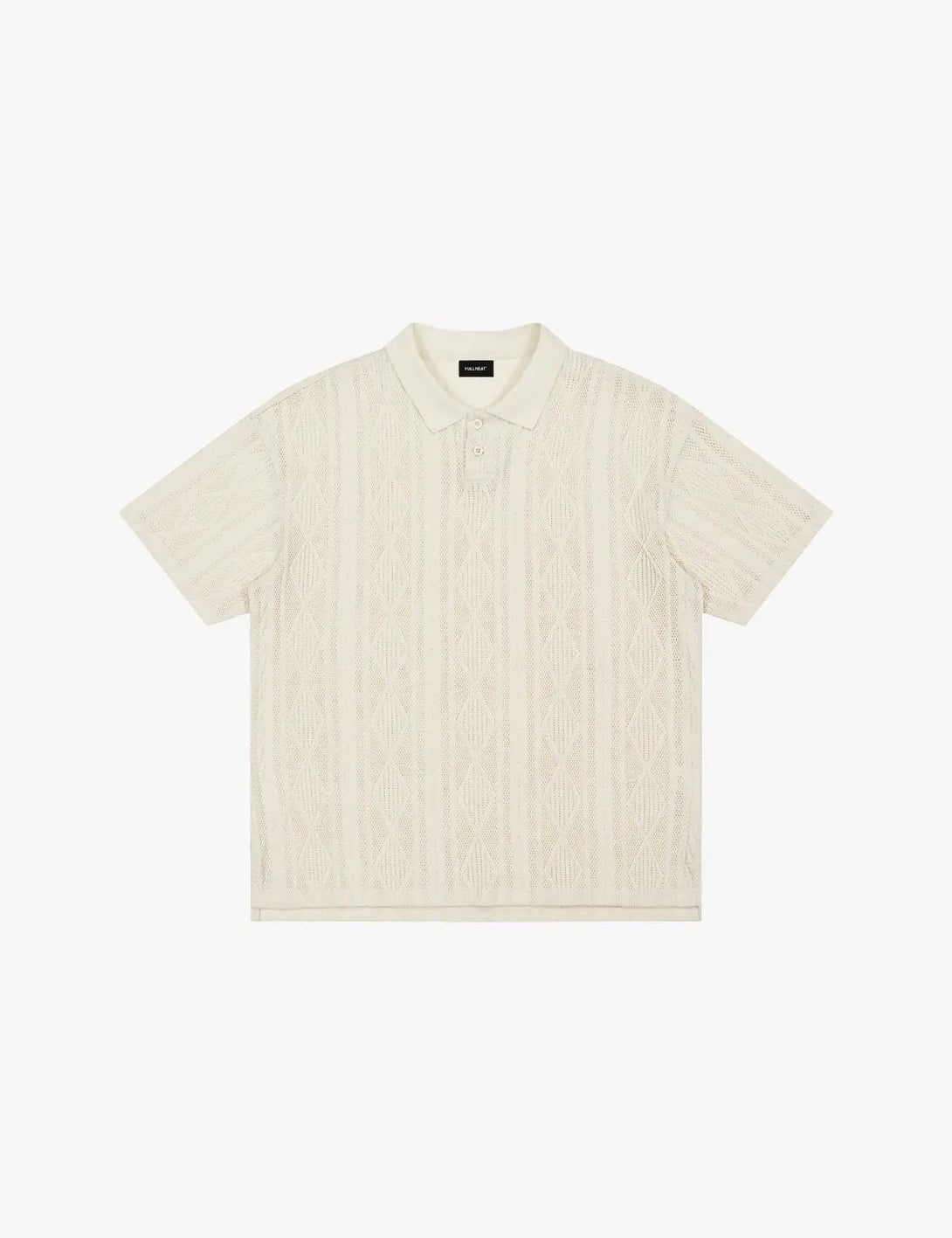 Fullneat Open Knit Polo Slim Fit Tees 