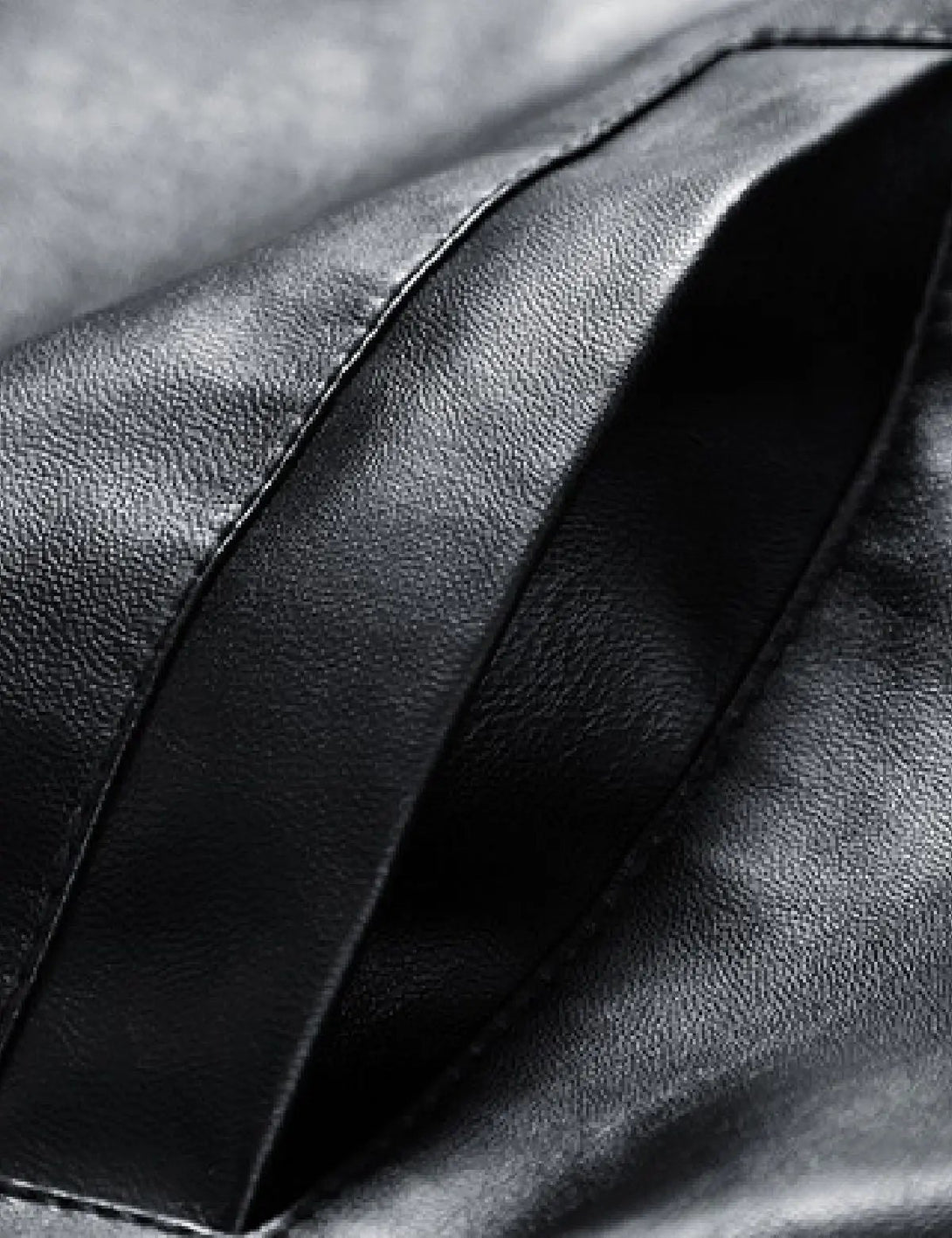 Fullneat Racing Patch Faux Leather Jacket 