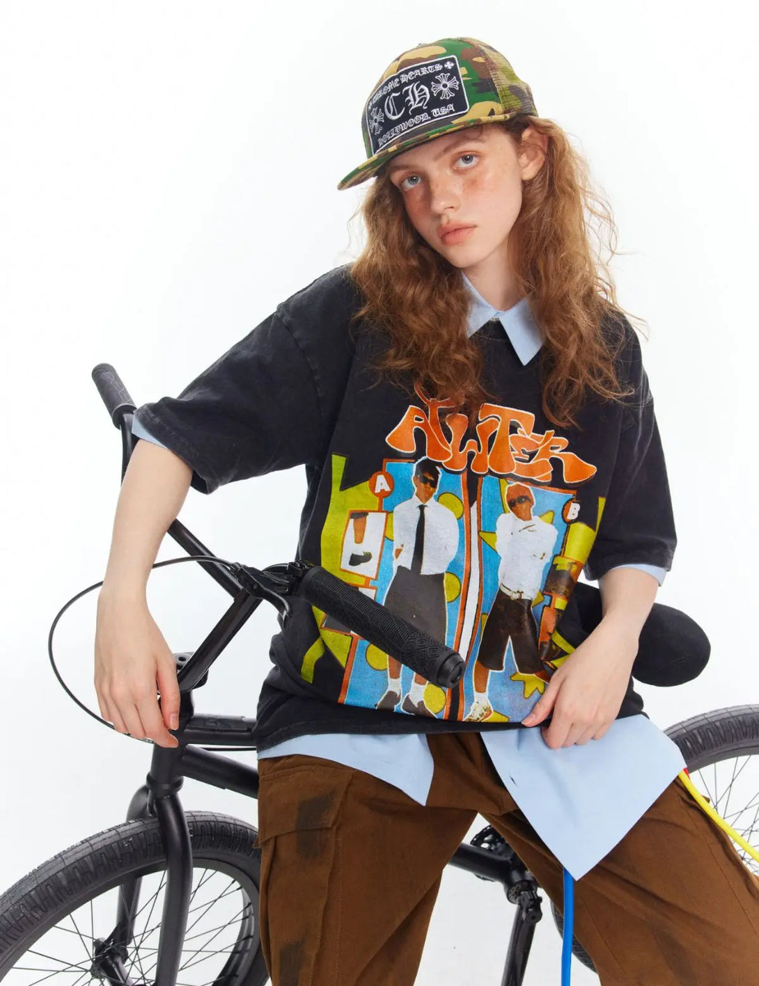 Fullneat Rap Superstar Tee with bold retro graphic print. Vintage Y2K streetwear style, perfect for casual outfits, hip hop vibes, and layering with jeans or shorts. 