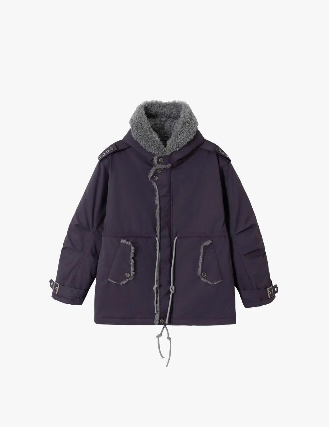 Fullneat Sherpa Lined Hooded Parka Jacket 