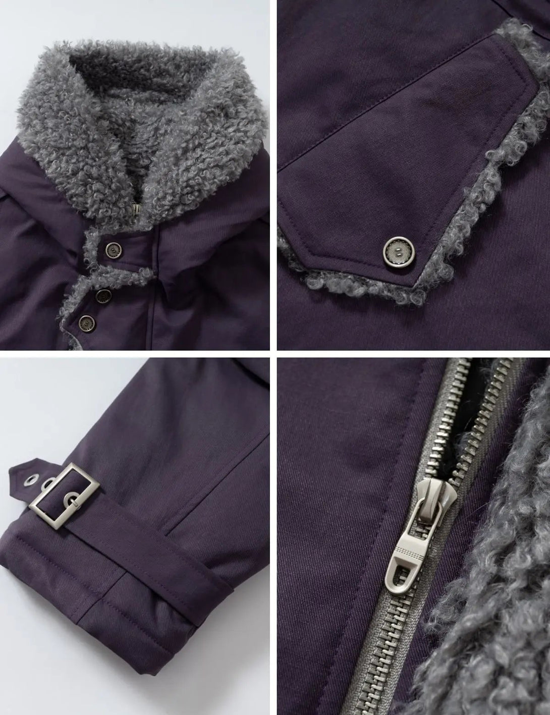 Fullneat Sherpa Lined Hooded Parka Jacket 
