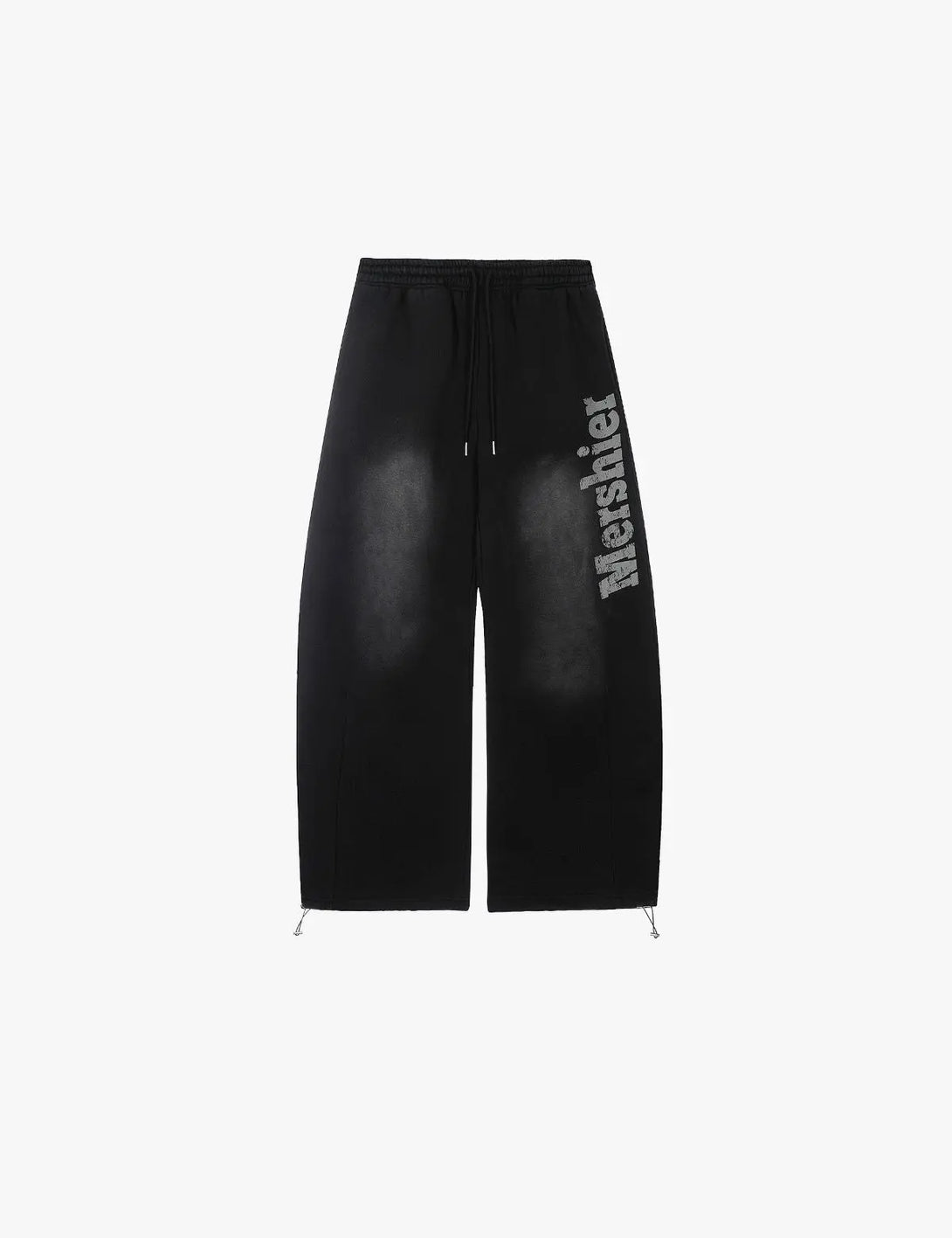 Fullneat Side Graphic Acid Wash Wide Leg Pants 