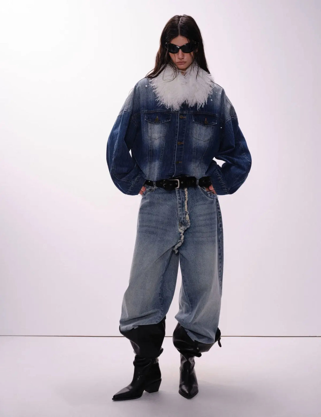 Fullneat Star Deconstructed Denim Jacket 