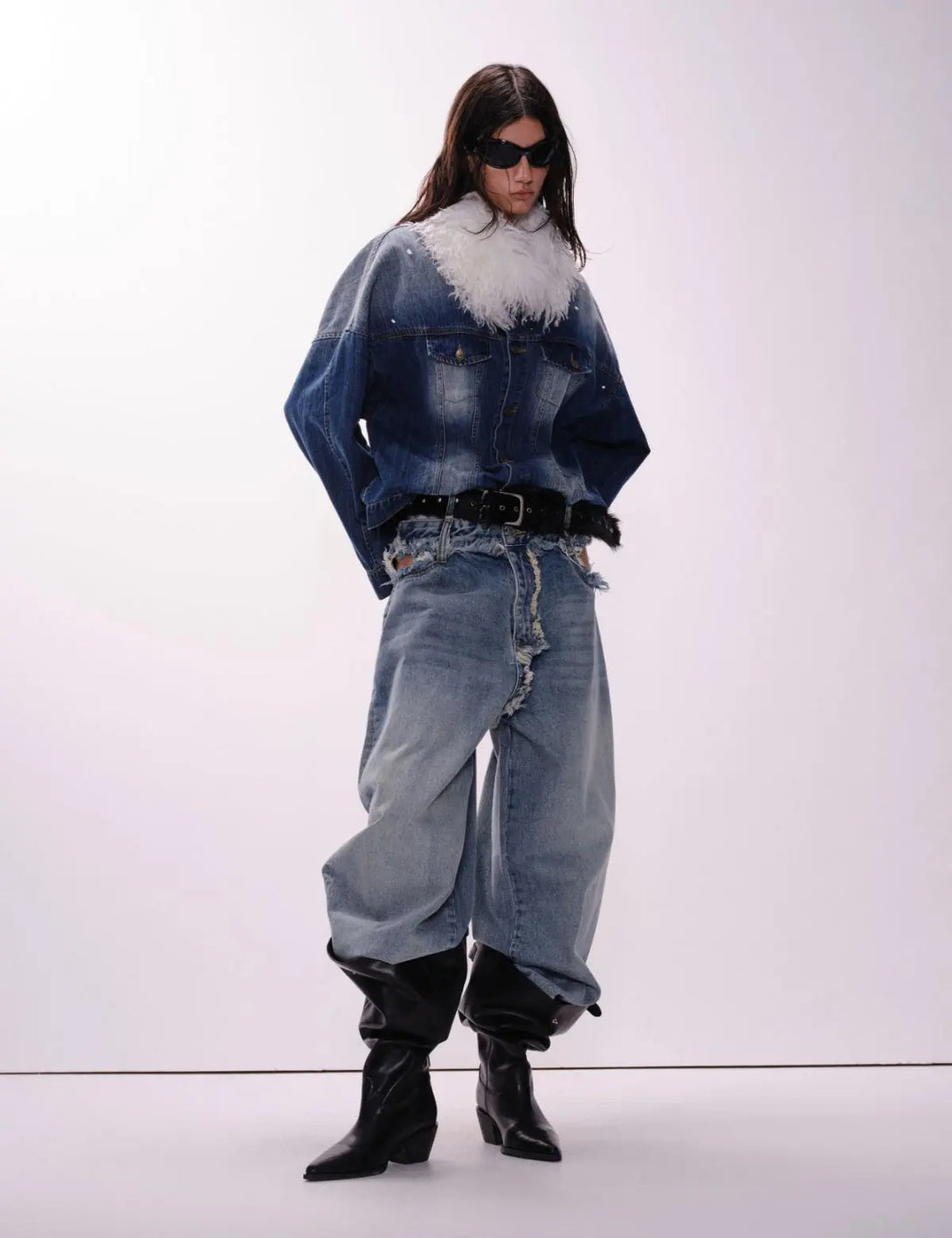 Fullneat Star Deconstructed Denim Jacket 