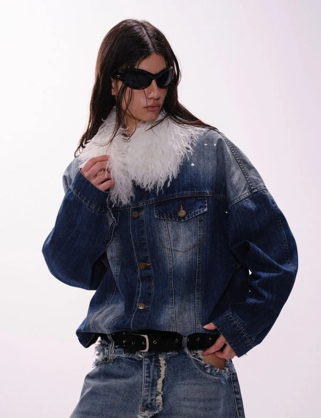 Fullneat Star Deconstructed Denim Jacket 