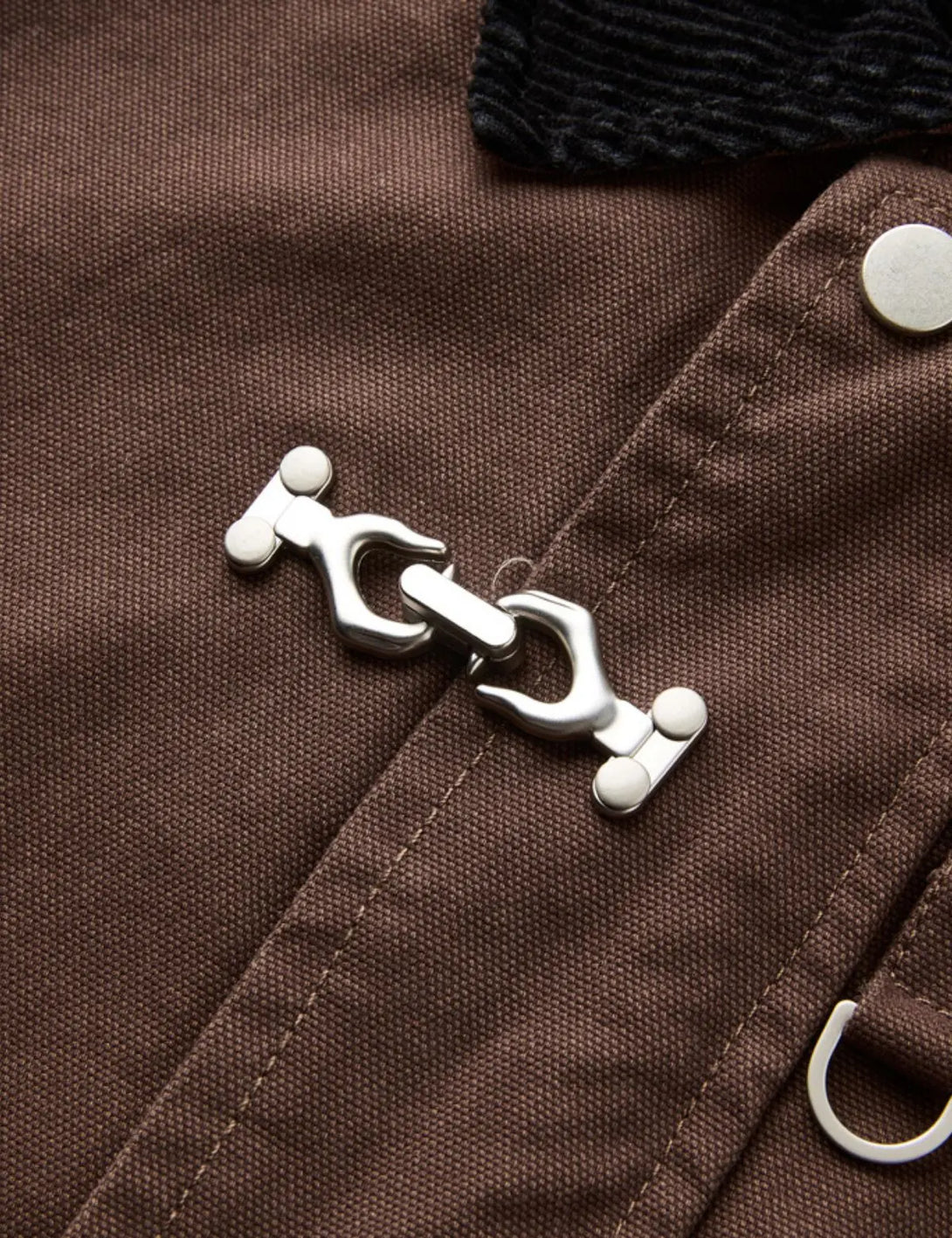 Fullneat Streetwear Button Up Toggle Jacket 