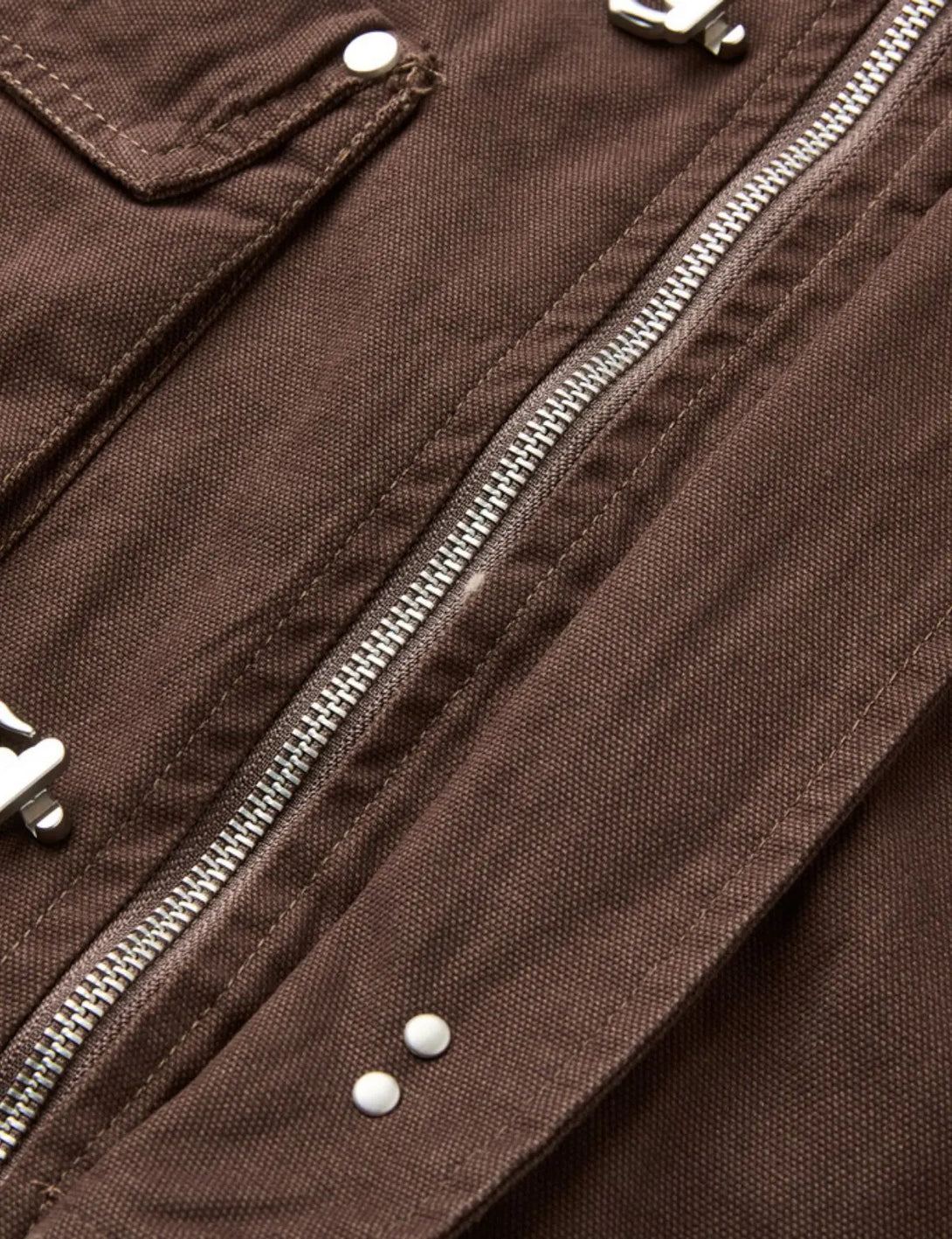 Fullneat Streetwear Button Up Toggle Jacket 