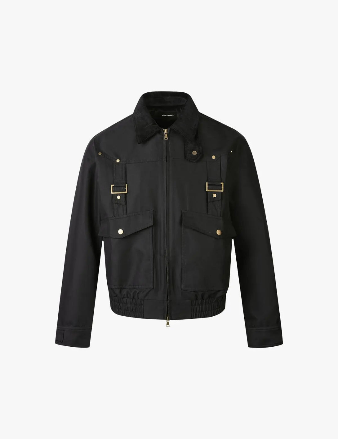 Fullneat Streetwear Zip Up Utility Jacket 