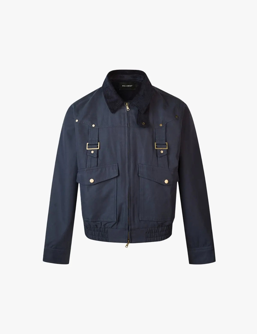 Fullneat Streetwear Zip Up Utility Jacket 