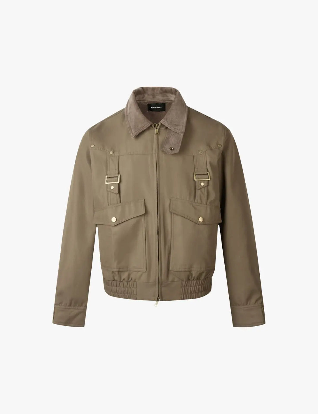 Fullneat Streetwear Zip Up Utility Jacket 