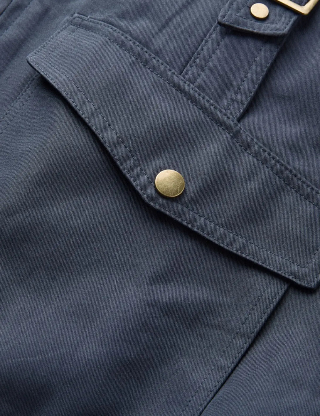 Fullneat Streetwear Zip Up Utility Jacket 