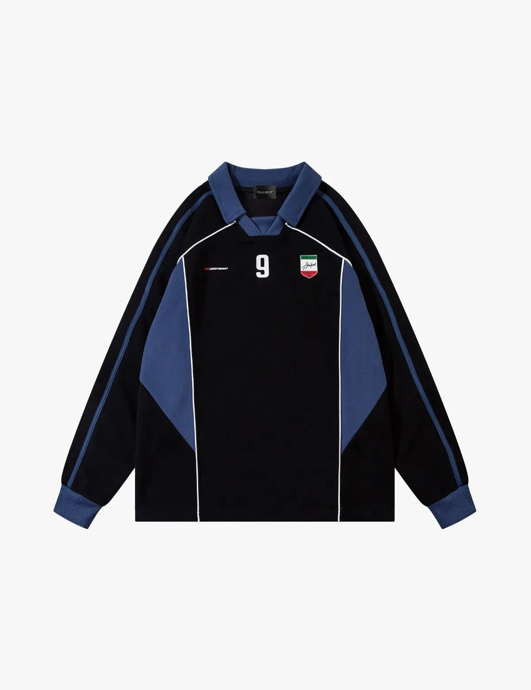 Fullneat Team 9 Long Sleeve Graphic Tees - Black