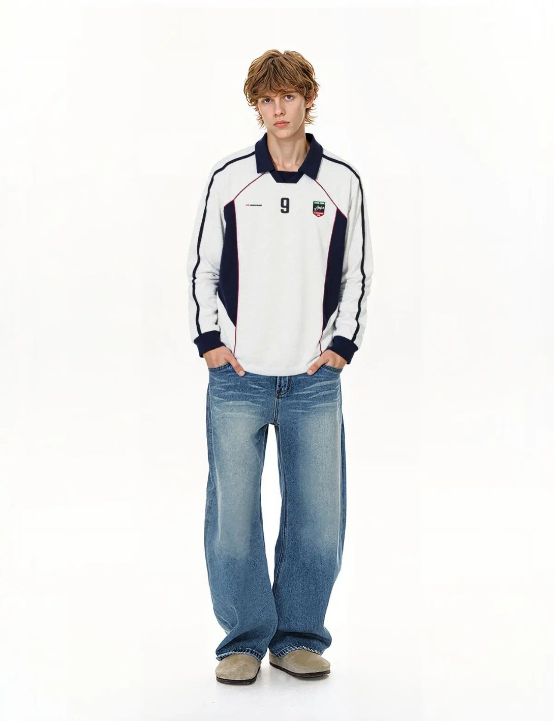 Fullneat Team 9 Long Sleeve Graphic Tees - Model Shown