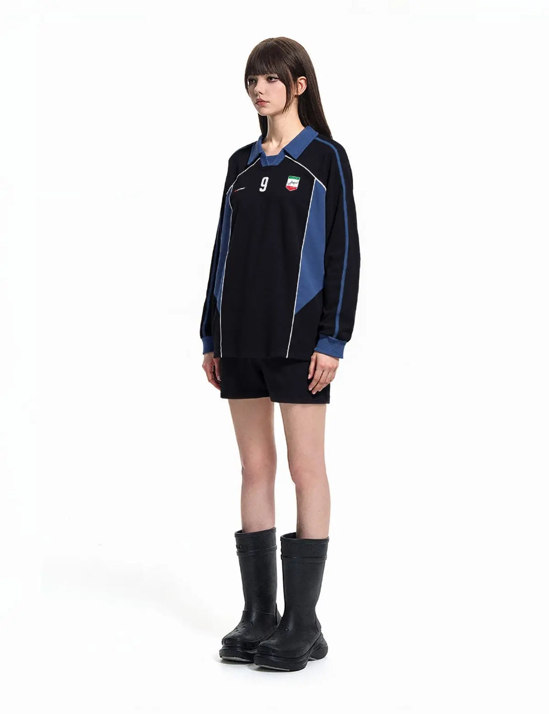 Fullneat Team 9 Long Sleeve Graphic Tees - Model Shown