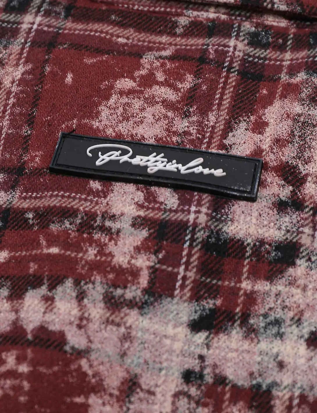 Fullneat Tie Dye Plaid Vintage Western Shirts - Details